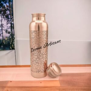 Pure Copper Water Bottle with Engraved