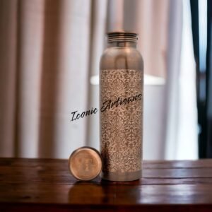 Pure Copper Water Bottle with antique