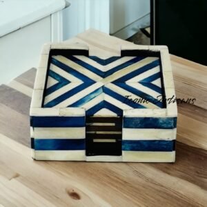 Bone Inlay Coaster Sets
