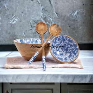 Wooden Enamel Serving Bowl sets
