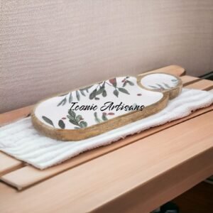Wooden Enamel Serving Platters