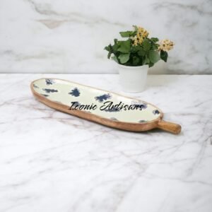 Wooden Enamel Serving Platters