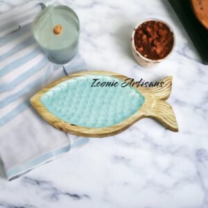 Wooden Enamel Serving Platters