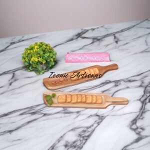 Wooden Enamel Serving Platters