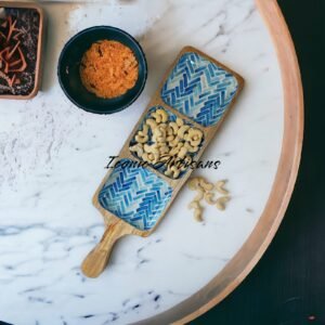 Wooden Enamel Serving Platters