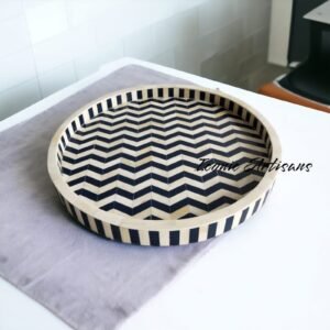 Bone Inlay Serving Trays