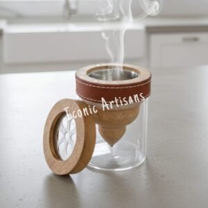 Modern Bakhoor Incense Burner Collection - Wood & Acrylic  Mabkhara