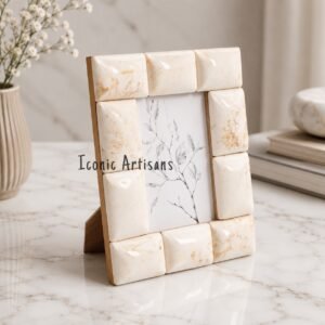 Handcrafted Resin Photo Frame | Elegant Decorative Picture Frame | Handmade Home Decor